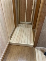 玄関廊下を大きくし段差を無くす4