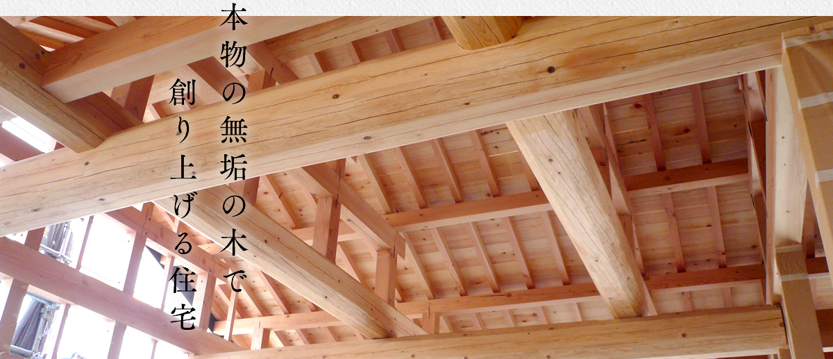 本物の無垢の木で創り上げる住宅